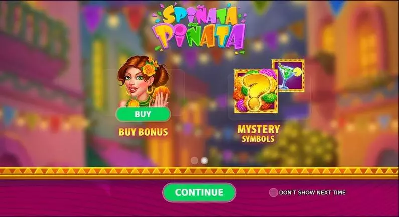 Introduction Screen - Spiñata Piñata StakeLogic Buy Bonus 