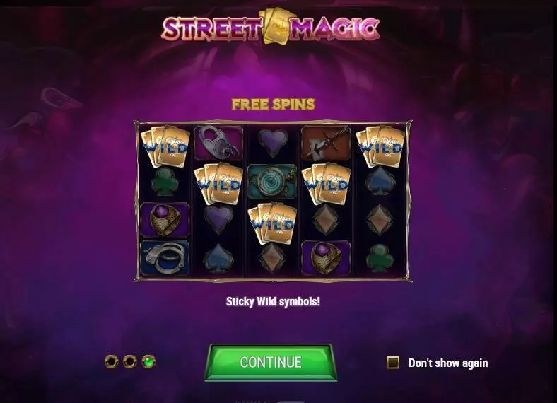 Info and Rules - Street Magic Play'n GO Fixed Lines 