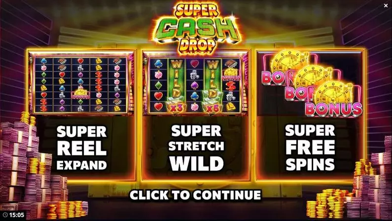 Info and Rules - Super Cash Drop  Bang Bang Games  