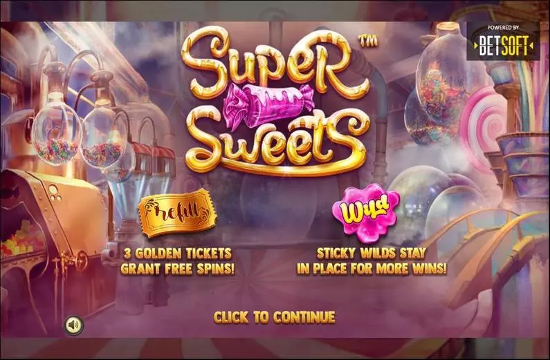 Info and Rules - Super sweets BetSoft  