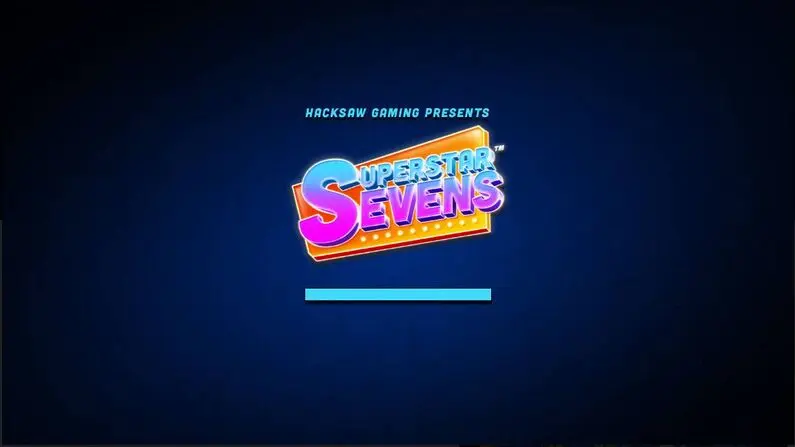 Introduction Screen - Superstar Sevens Hacksaw Gaming  