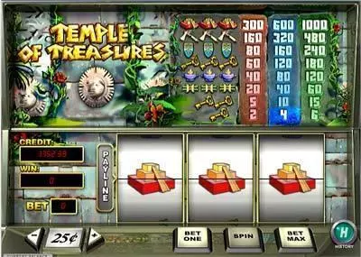 Main Screen Reels - Temple of Treasures PlayTech Classic 