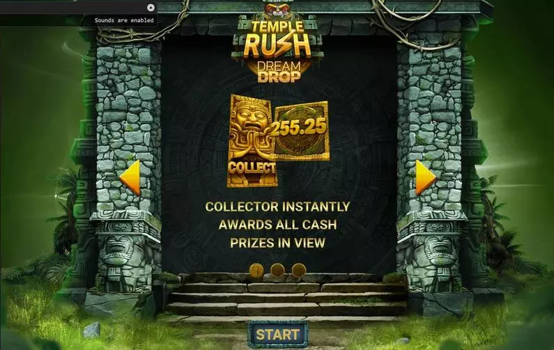 Introduction Screen - Temple Rush Four Leaf Gaming  