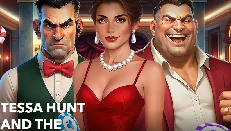 Introduction Screen - Tessa Hunt and the Mission Monte Carlo Mascot Gaming Buy BonusPay Anywhere 