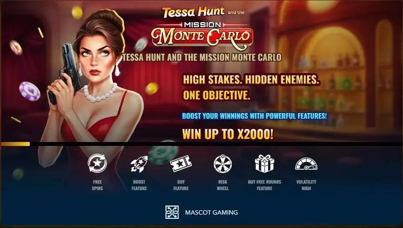 Info and Rules - Tessa Hunt and the Mission Monte Carlo Mascot Gaming Buy BonusPay Anywhere 