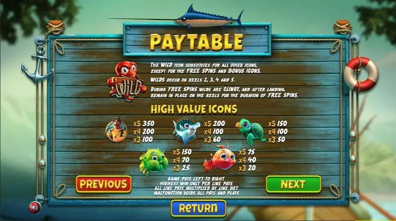 Info and Rules - The Angler BetSoft 3D Slot ToGo TM