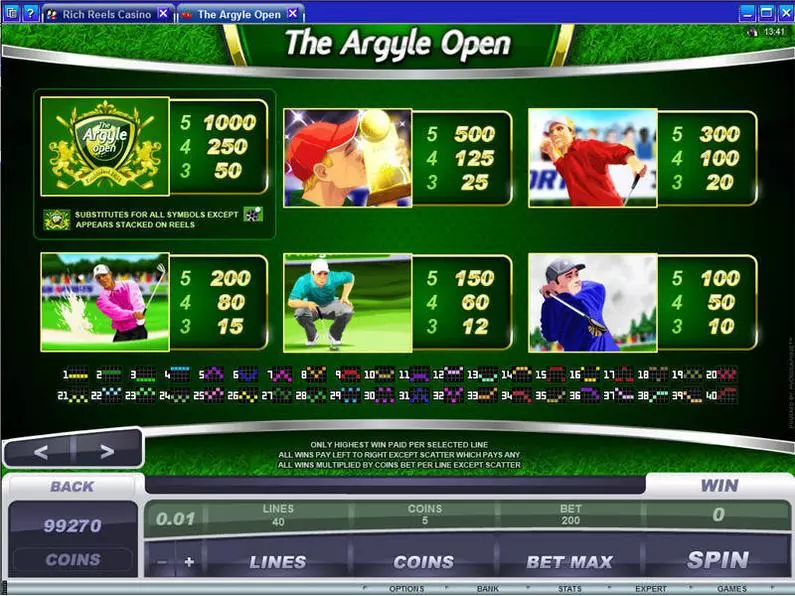 Info and Rules - The Argyle Open Microgaming Video 