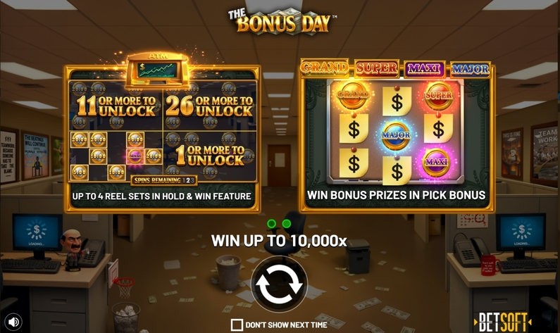Info and Rules - The Bonus Day BetSoft Buy Bonus 