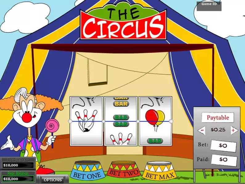 Main Screen Reels - The Circus DGS Classic 