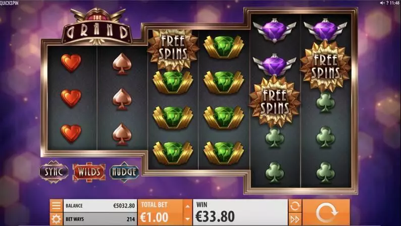 Free Spins Feature - The Grand Quickspin  