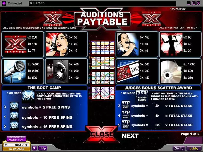 Info and Rules - The X Factor 888 Video 