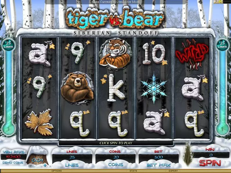 Main Screen Reels - Tiger vs Bear - Siberian Standoff Genesis Bonus Round 
