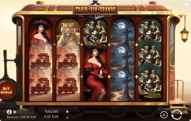 Main Screen Reels - Train to Rio Grande BGaming  