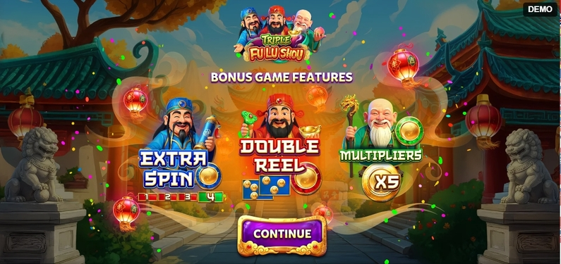 Info and Rules - Triple Fu Lu Shou Red Rake Gaming  