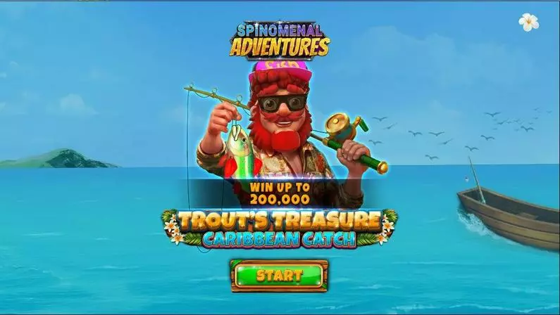 Introduction Screen - Trout’s Treasure – Caribbean Catch Spinomenal  