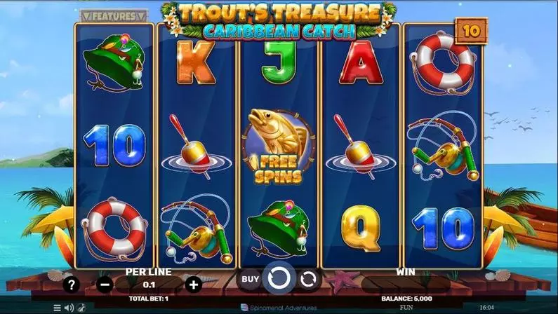 Main Screen Reels - Trout’s Treasure – Caribbean Catch Spinomenal  