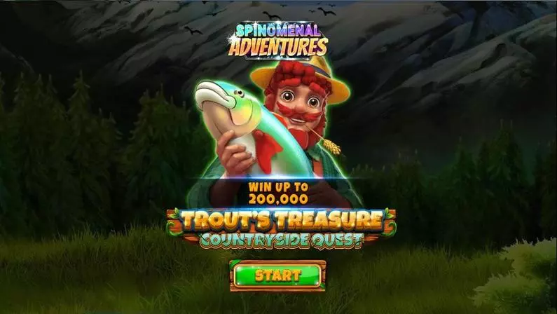 Introduction Screen - Trout’s Treasure – Countryside Quest Spinomenal  