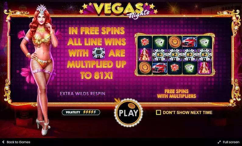 Info and Rules - Vegas Nights Pragmatic Play  