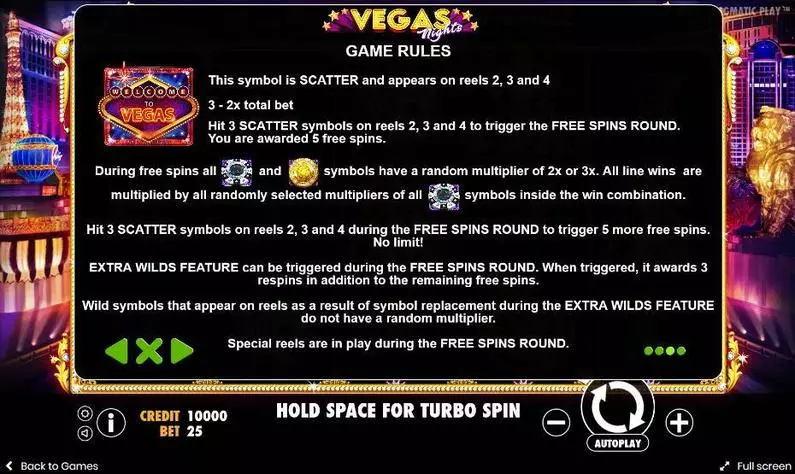 Bonus 3 - Vegas Nights Pragmatic Play  