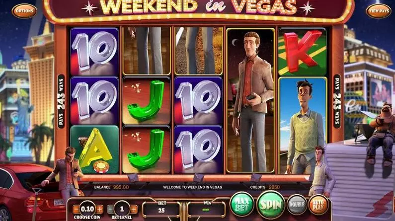 Introduction Screen - Weekend in Vegas BetSoft 243 Ways ToGo TM