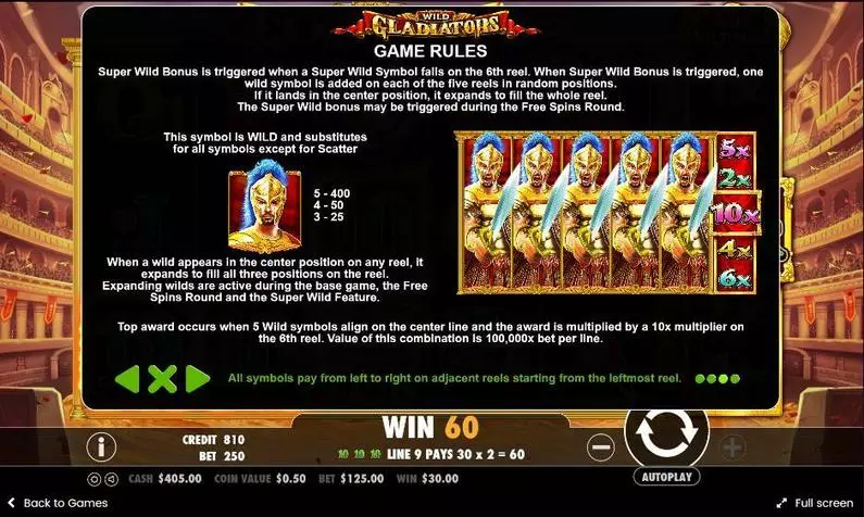 Bonus 2 - Wild Gladiators Pragmatic Play  
