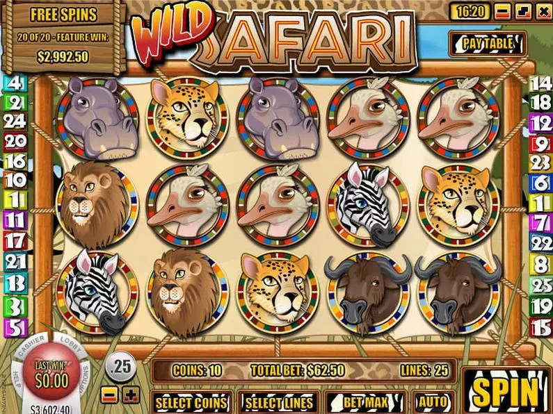 Bonus 2 - Wild Safari Rival Video iSlot