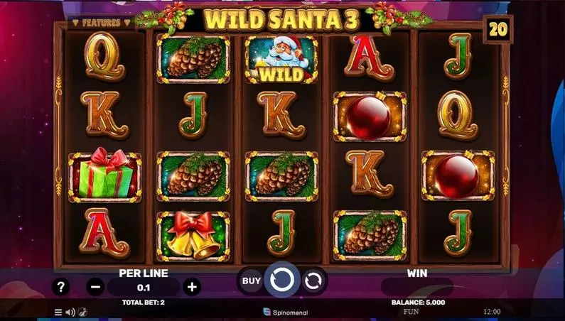 Main Screen Reels - Wild Santa 3 Spinomenal  