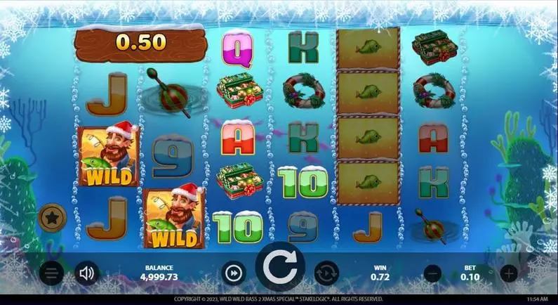 Winning Screenshot - Wild Wild Bass 2 Xmas Special StakeLogic Buy Bonus 