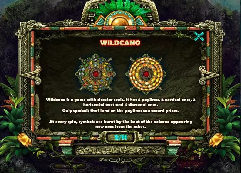 Info and Rules - Wildcano Red Rake Gaming Orbital Reels 