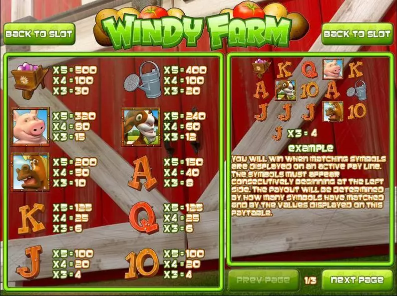 Info and Rules - Windy Farm Rival  