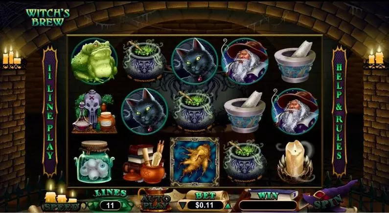 Main Screen Reels - Witch's Brew RTG  