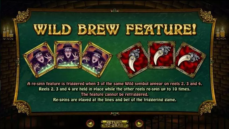 Info and Rules - Witch's Brew RTG  