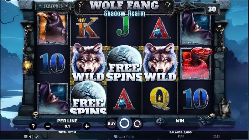 Main Screen Reels - Wolf Fang – Shadow Realm Spinomenal  