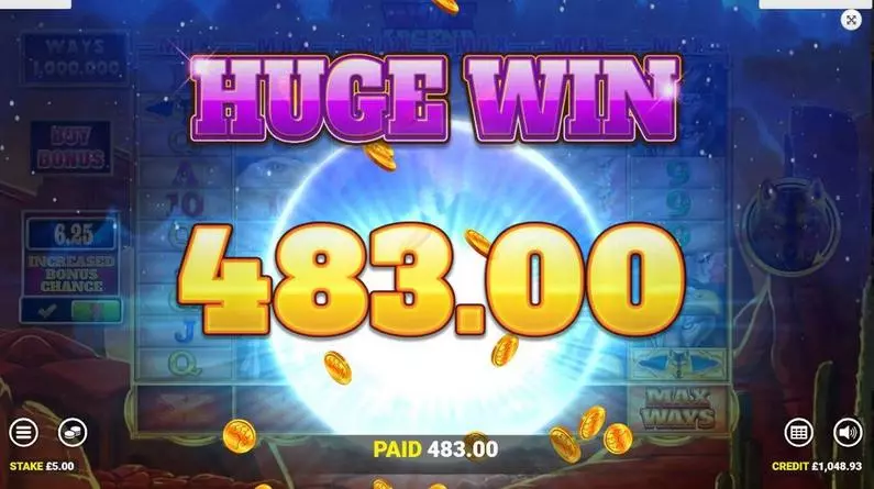 Winning Screenshot - Wolf Legend Spin Boost Blueprint Gaming Both ways 