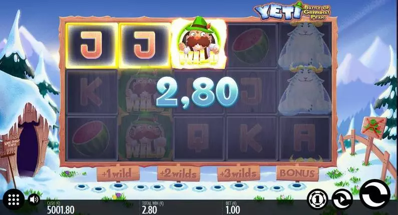 Gamble Winnings - Yeti - Battle of Greenhat Peak Thunderkick Bonus Round 